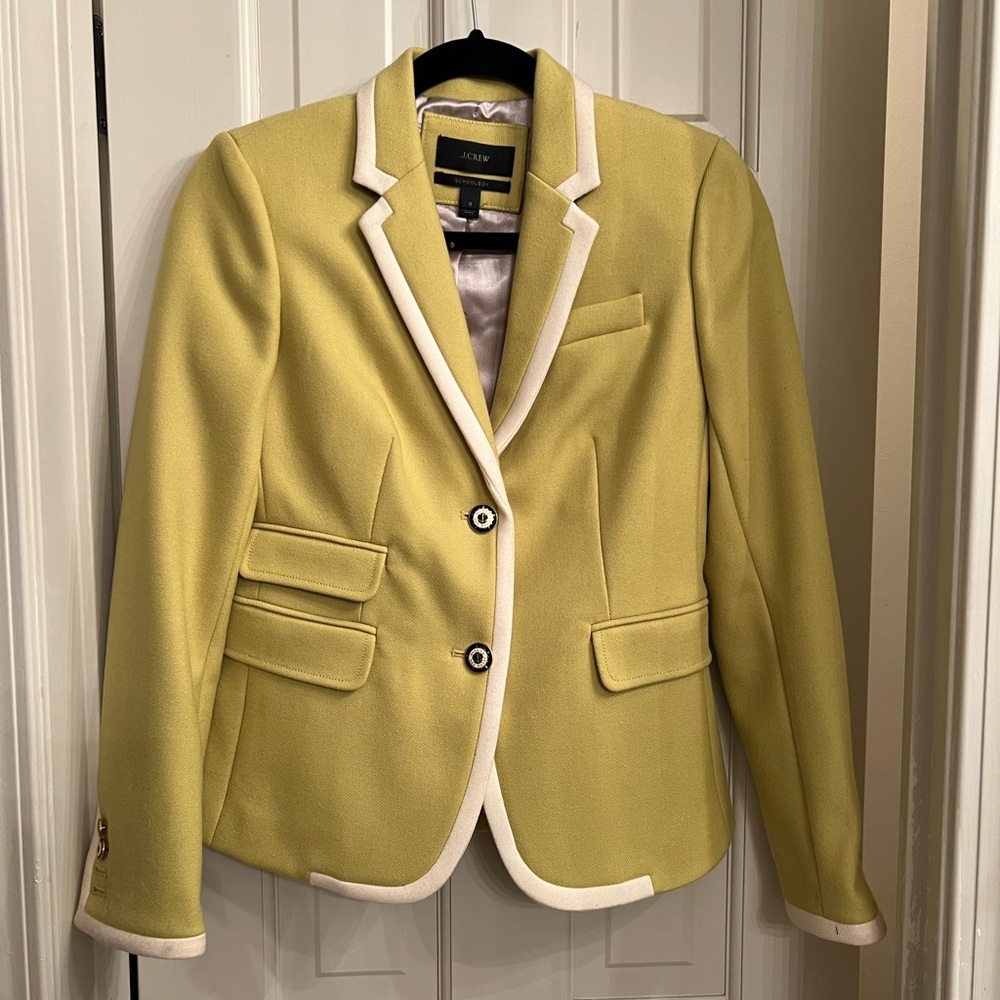 Jcrew lime schoolboy blazer